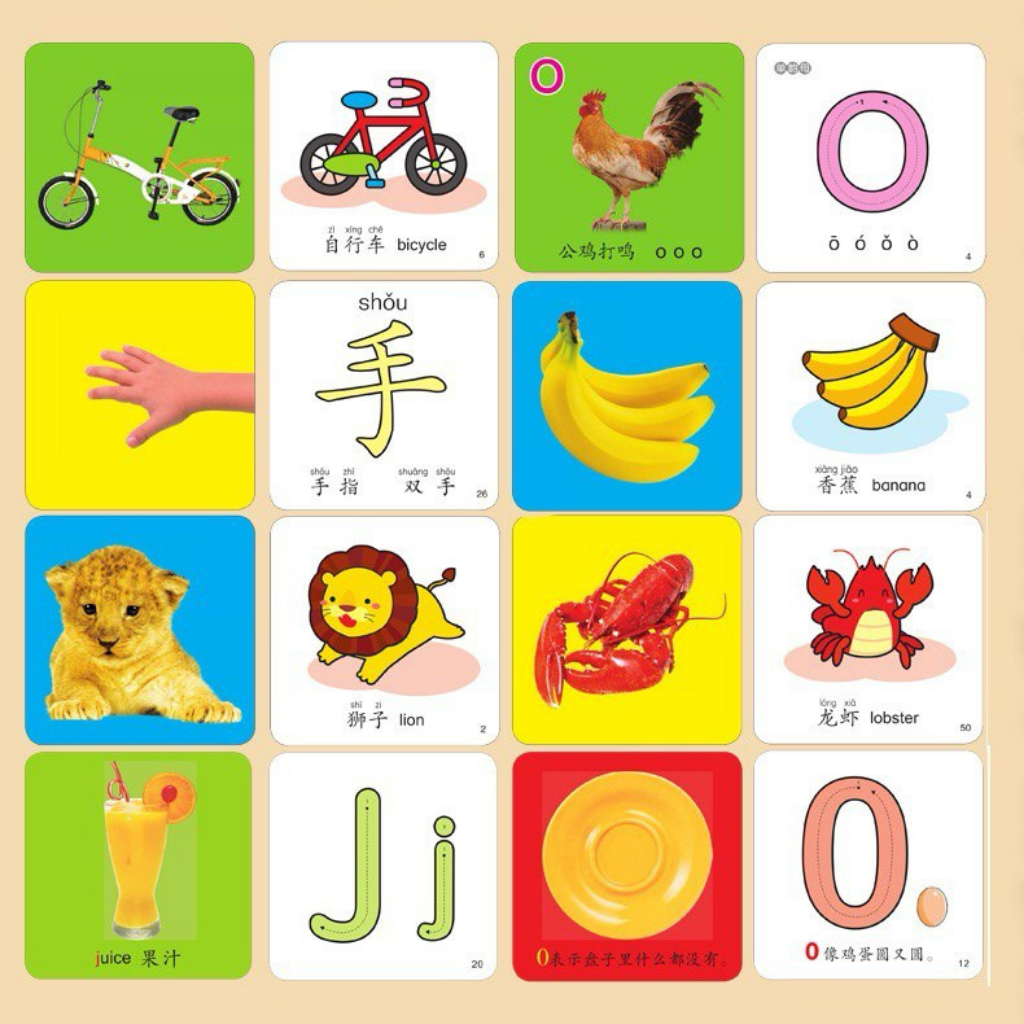 Bilingual Writing Flashcard