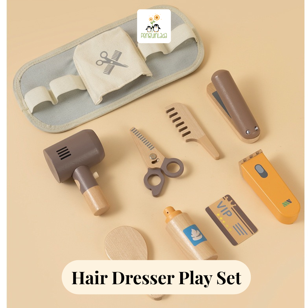 Wooden Hairdresser Playset