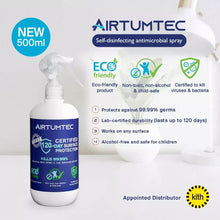 Load image into Gallery viewer, AirTumTec 120 days Self-Disinfecting Antimicrobial Spray 500ml
