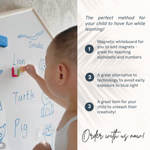 Load image into Gallery viewer, Double Sided WhiteBoard with Lego Base

