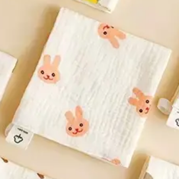 Baby Square Cloth - 100% cotton for feeding or showering - 25cm x25cm