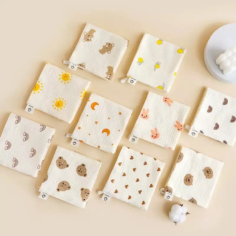 Baby Square Cloth - 100% cotton for feeding or showering - 25cm x25cm
