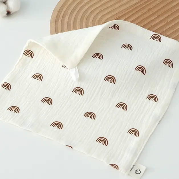 Baby Square Cloth - 100% cotton for feeding or showering - 25cm x25cm