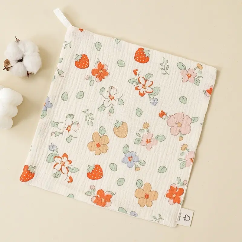 Baby Square Cloth - 100% cotton for feeding or showering - 25cm x25cm