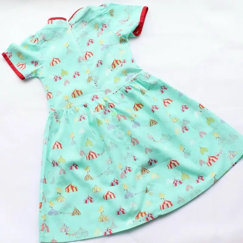 Circus Cheongsam  - 100% organic cotton