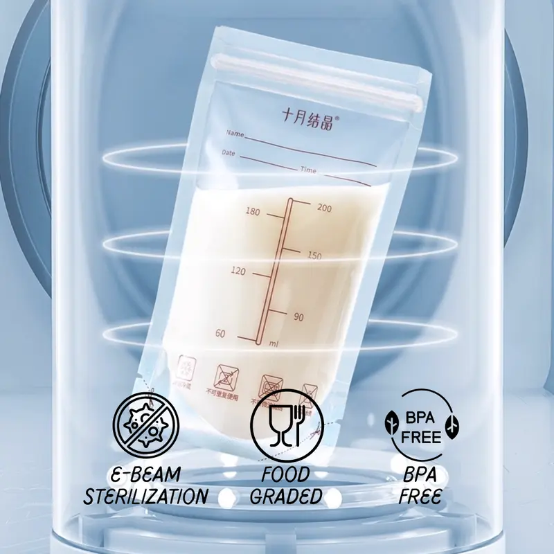 TEN-M JOURNEY Breast Milk Storage Bags - 200ml, 30pcs