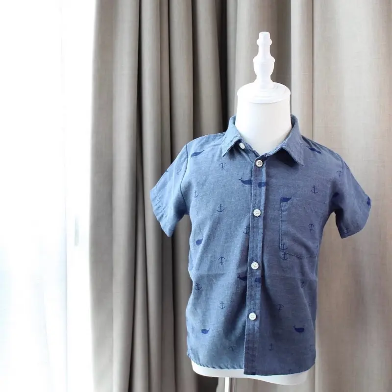 Ocean Whale Top - 100% organic cotton - for boys