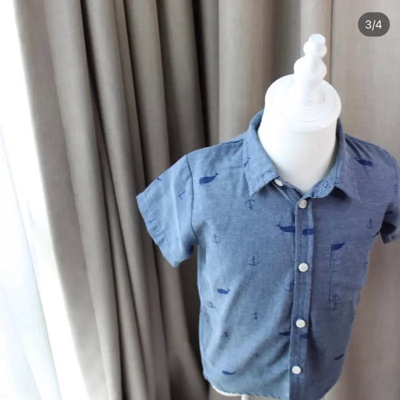 Ocean Whale Top - 100% organic cotton - for boys
