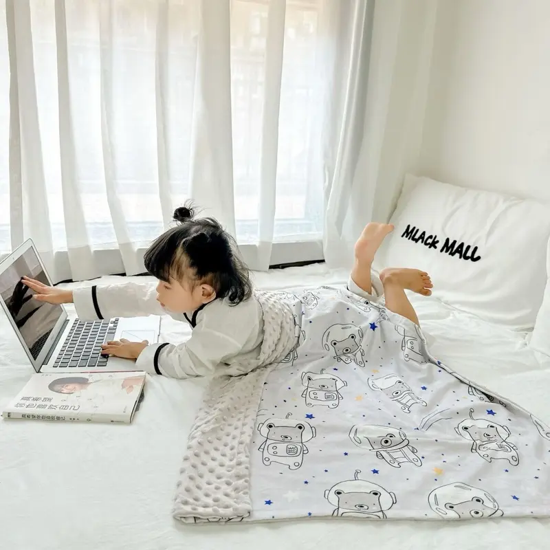 PenguinLada Minky Blanket for Kids