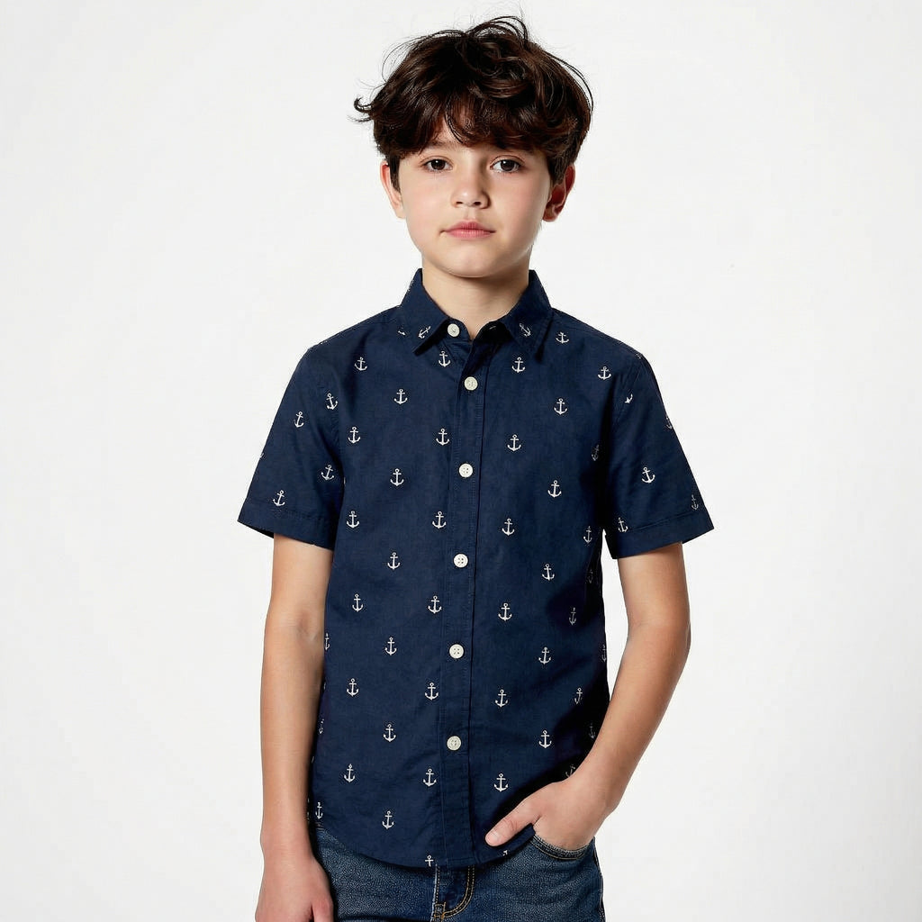 Anchor Blue - 100% organic cotton - for boys