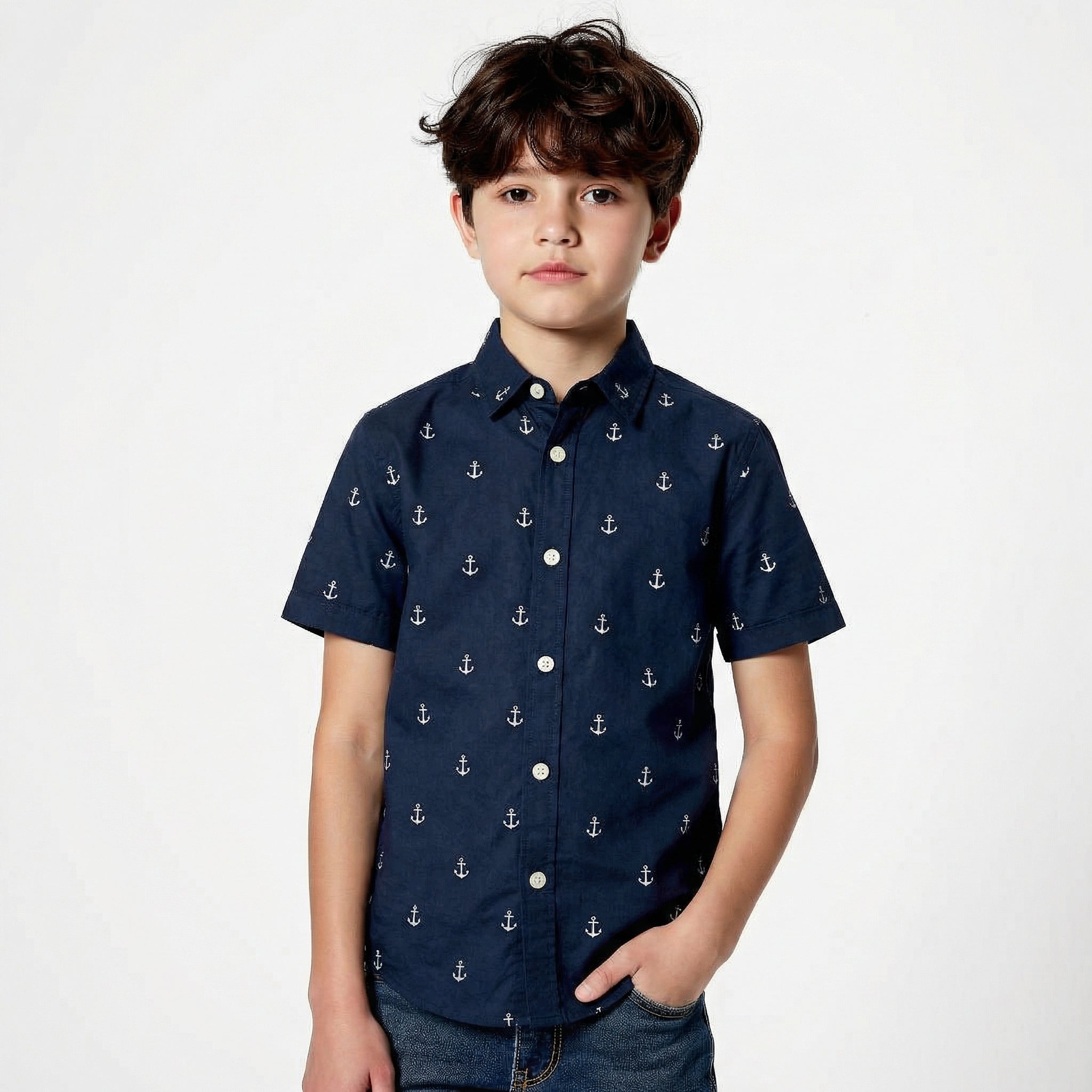 Anchor Blue - 100% organic cotton - for boys  Penguinlada