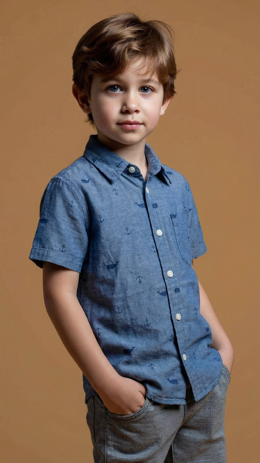 Ocean Whale Top - 100% organic cotton - for boys